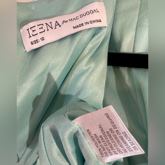 Mac Duggal Ieena Beaded-Neck Jersey Gown NWT Size 12 #26516 - Picture 7 of 8